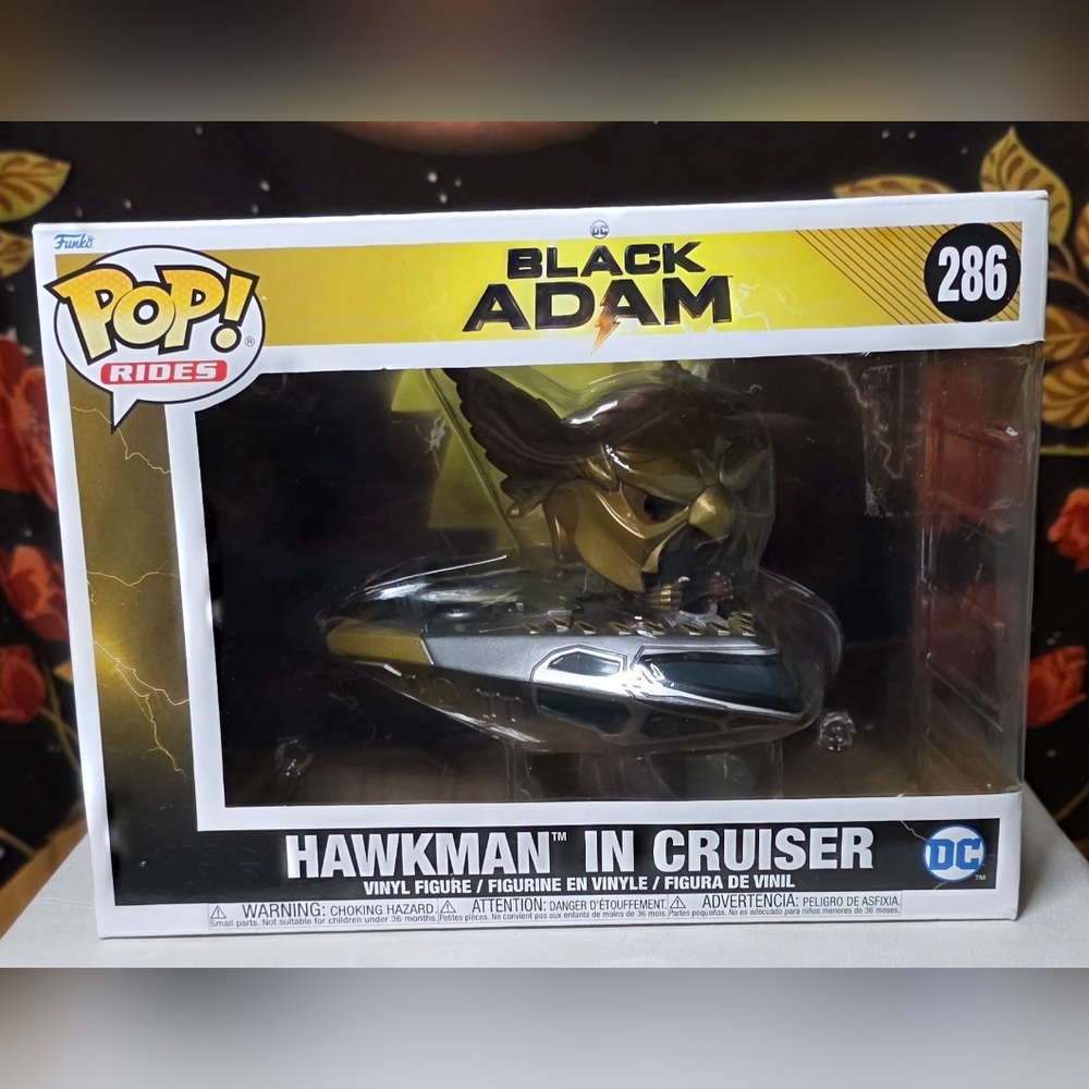 Funko Pop! Rides Black Adam- Hawkman In Cruiser #286